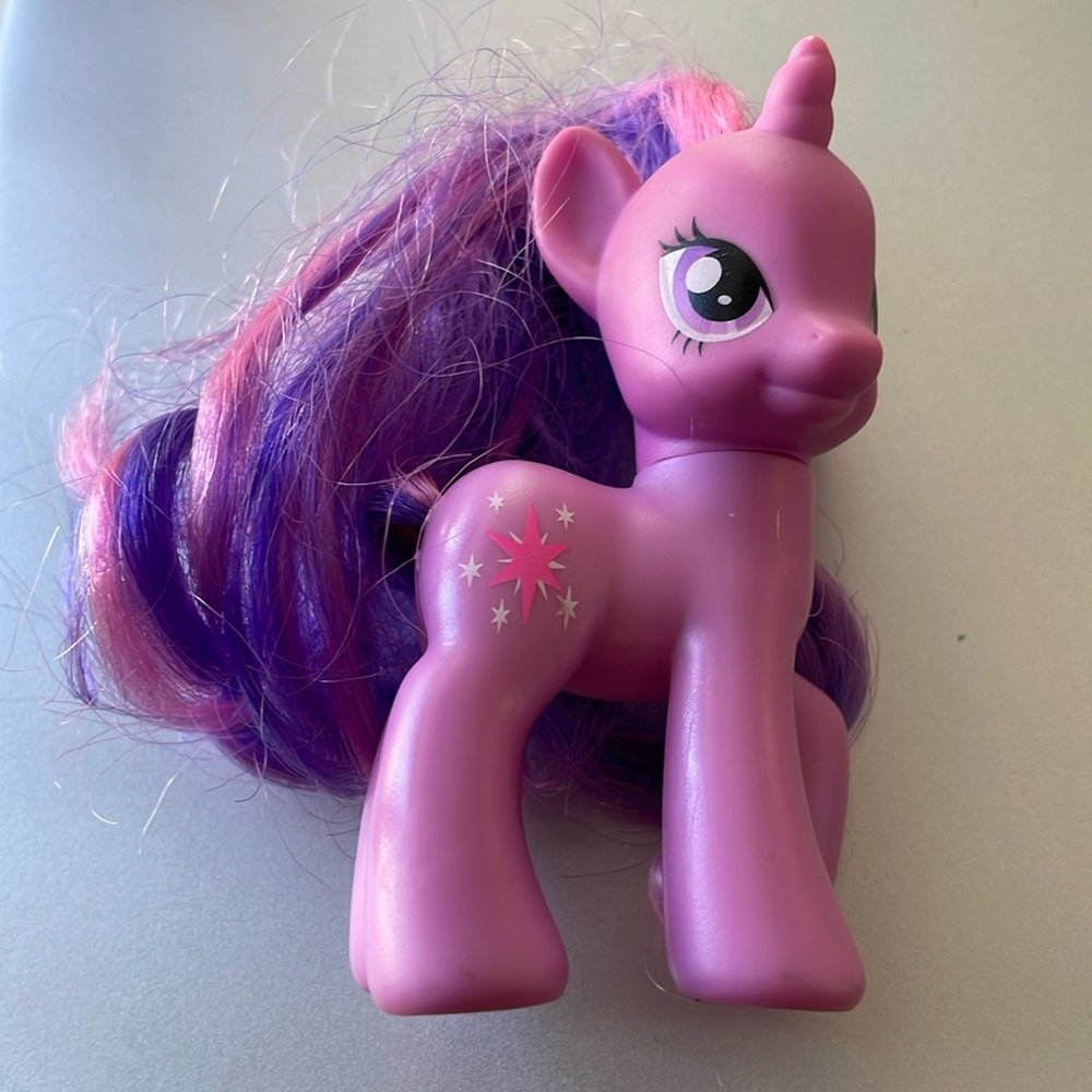 2010 OG My Little Pony TWILIGHT SPARKLE Unicorn 3" Figure Brushable Hair MLP